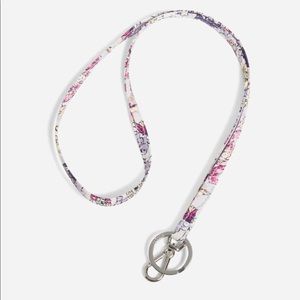 NWT Vera Bradley Hummingbird Park Signature Ring & ID Clip Lanyard.